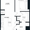 Floor plan: 1 Bed/1 Bath-1A1 ANSI