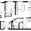 Floor plan: Three Bedroom - B (80%)
