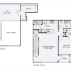 Floor plan: 1 Bed/1 Bath Loft-A1L