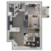 Floor plan: Studio A