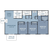 Floor plan: 3 Bedroom 2 Bathroom