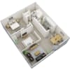 Floor plan: Two Bedroom 