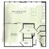 Floor plan: Brookland Works 1C 1 Bed 1 Bath
