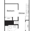 Floor plan: One Bed One Bath - F