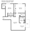 Floor plan: 2BR 2BA (1025sf)