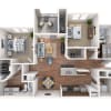 Floor plan: Two Bedroom B2B-MMR