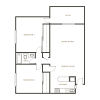 Floor plan: 2 Bedroom, 1 Bath A - 114 Sharene