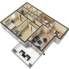 Floor plan: 2x2