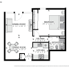 Floor plan: Small 1x1