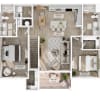 Floor plan: 2 BR - Grand Overlook