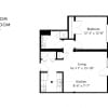 Floor plan: A1r One Bedroom Renovated
