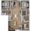 Floor plan: Modena (with Den)