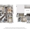 Floor plan: 3-Bedroom 3-Bath w/ Loft | 1,396 sqft