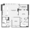 Floor plan: 1 Bed/2 Bath Den-JR 2B-C_880 P