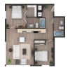 Floor plan: 2BD2a
