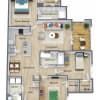 Floor plan: 3 Bedroom 2 Bathroom
