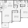 Floor plan: Two Bedroom One Bath Renovated