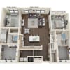 Floor plan: 2 bedroom 2.5 bath