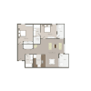 Floor plan: North Tower B2