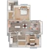 Floor plan: B6-1136-1164