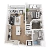 Floor plan: 1BR-G.1