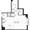 Floor plan: Studio 0B