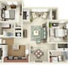 Floor plan: Glacier Bay