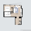 Floor plan: Alcove One Bedroom 05 Tier 2