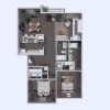 Floor plan: B1 - 894 sq ft.