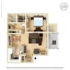 Floor plan: 1x1BR