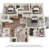 Floor plan: The Pennsylvania w/ Attached Garage