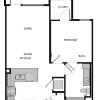Floor plan: A2 One Bedroom