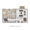 Floor plan: 2 Bedroom D