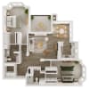 Floor plan: Two Bedroom Two Bath	