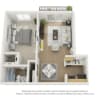 Floor plan: 1x1 AR3