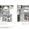 Floor plan: Two Bedroom Two Bathroom