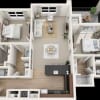 Floor plan: 2 Bed Highwoods alt