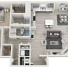 Floor plan: C1 - 2 Bed, 2 Bath