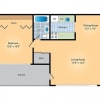 Floor plan: 1x1