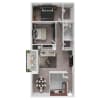Floor plan: 2 Bedroom