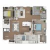 Floor plan: 2BR/2BA - Empire