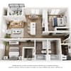 Floor plan: Two-Bedroom 2C