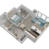 Floor plan: Unit 1C