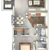 Floor plan: 1/1.00