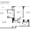 Floor plan: 2BR 2BA (1105sf)