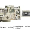 Floor plan: Boundary Water with Garage