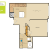 Floor plan: 1 Bed/1 Bath (252aa3)