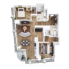 Floor plan: Two Bed - A (ADA)