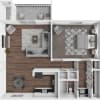 Floor plan: The Starling 1 Bedroom