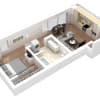 Floor plan: 1x1